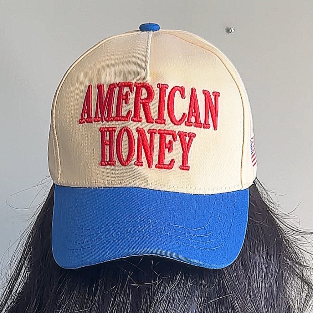 American Honey Cap with Blue Brim
